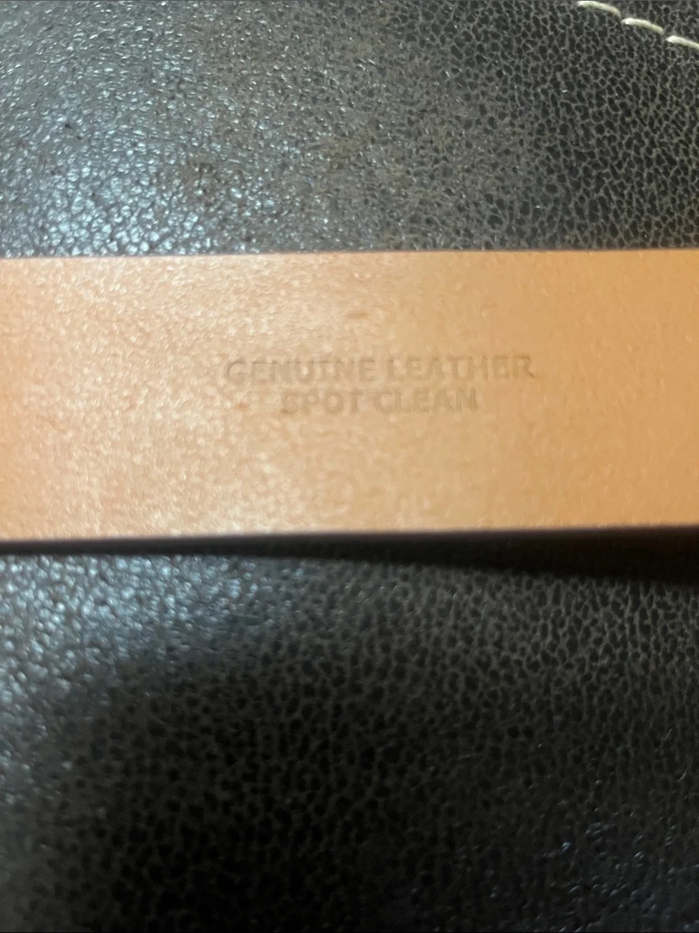 Vineyard Vine Men's Tan Leather Belt - Classic Casual Neutral Dress Silver